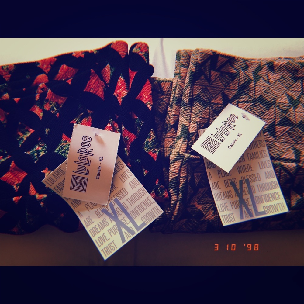 XL Lularoe Cassie skirt set 2pair
